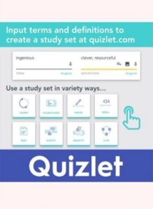 Thẻ học từ thông minh Quizlet